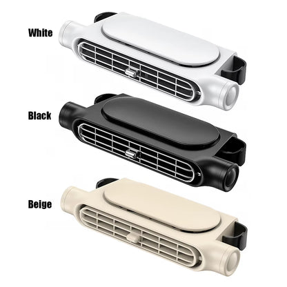 2-1Pc Portable Car Seat Fan 3 Speeds Adjustable Car Seat Headrest Fan USB Powered Car Neck Cooler for Front Rear Seat Passenger