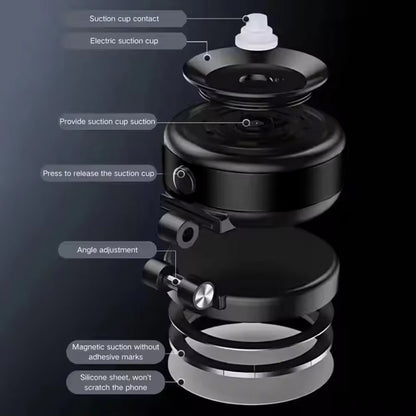 2024 New CZ07 Vacum Car Holder for Iphone Samsung Xiaomi Magnetic Car Mount Vacuum Phone Holder