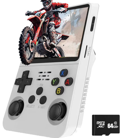 R36S Retro Game Console Handheld Video Arkos 2.0 System 3.5 Inch Single Card Portable Pocket Video Player 64GB 128GB 20000 Games