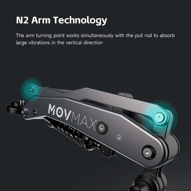 MOVMAX Blade Arm Car Accessories Camera Phone Suction Mount Camera Shock Mount for Phone Camerasfor DJI Pocket 3, Insta 360, and Gopro