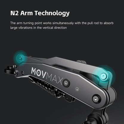 MOVMAX Blade Arm Car Accessories Camera Phone Suction Mount Camera Shock Mount for Phone Camerasfor DJI Pocket 3, Insta 360, and Gopro